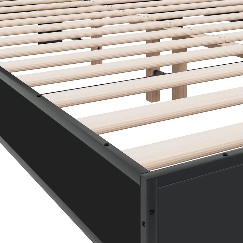 Bed Frame | Black | Engineered wood, metal, plywood | Small Double