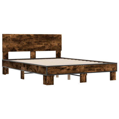 Bed Frame | Smoked Oak | Engineered wood, metal | Small Double | Durable