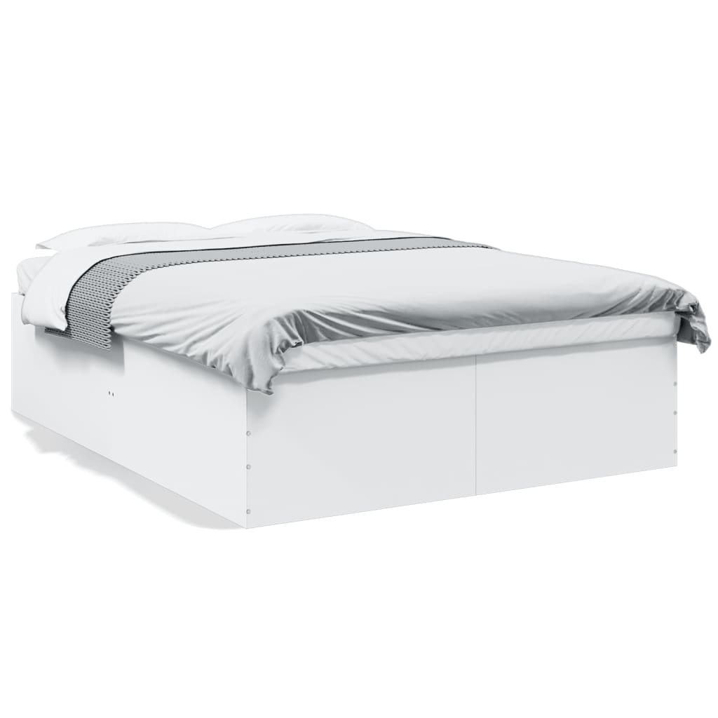 Bed Frame without Mattress White 160x200 cm
