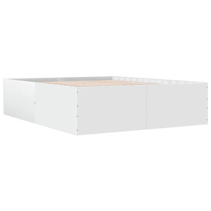 Bed Frame without Mattress White 160x200 cm