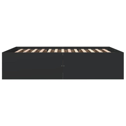 Bed Frame without Mattress Black 160x200 cm