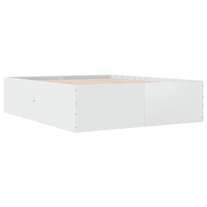 Bed Frame without Mattress White 150x200 cm