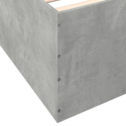 Bed Frame without Mattress Concrete Grey 150x200 cm