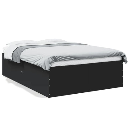 Bed Frame without Mattress Black 140x200 cm