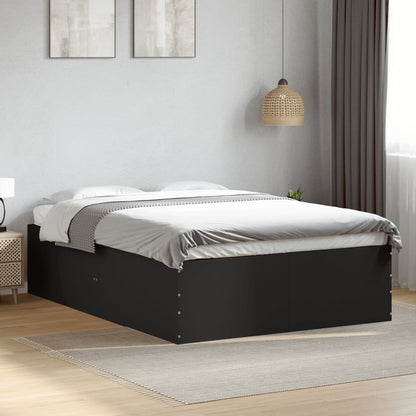 Bed Frame without Mattress Black 140x200 cm