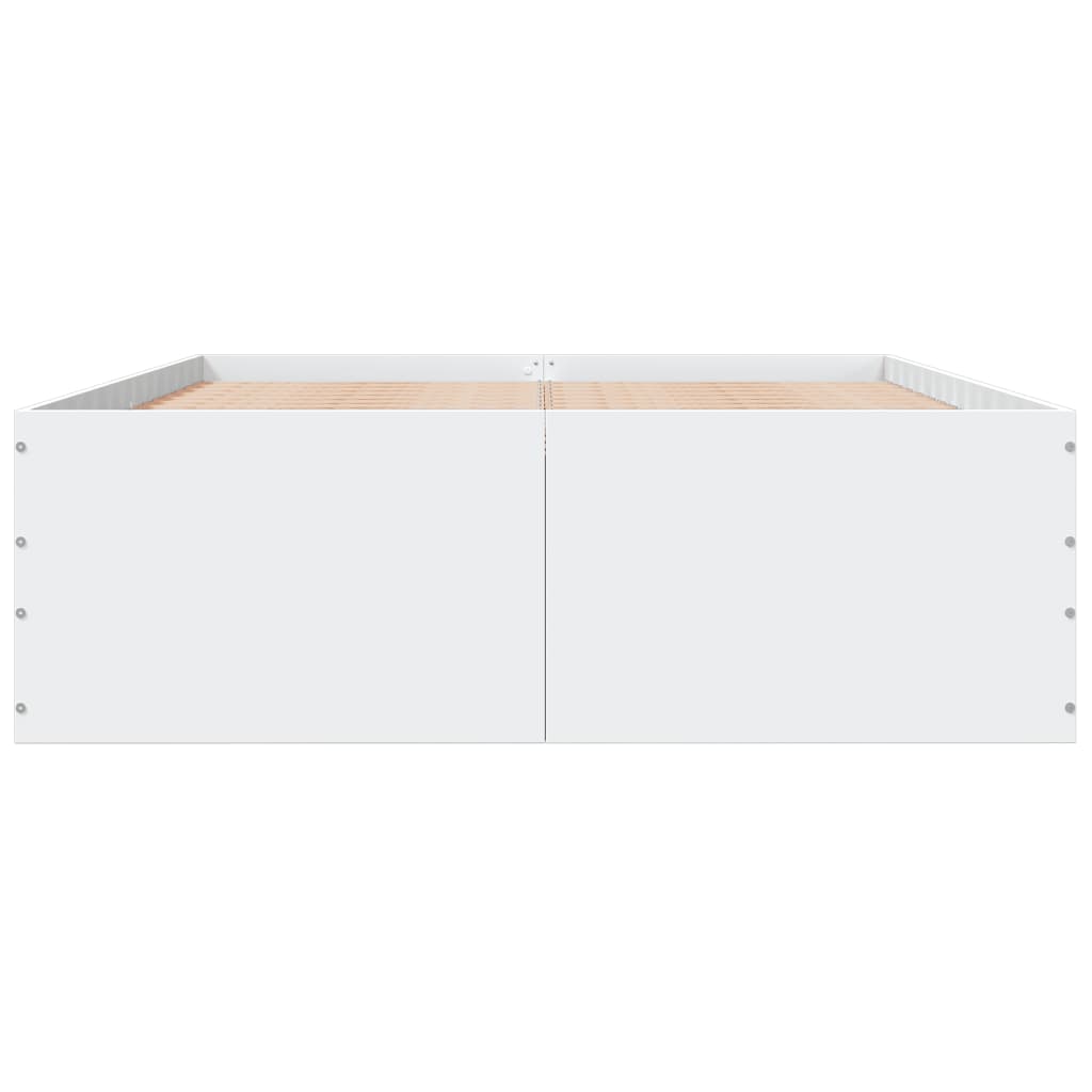 Bed Frame without Mattress White 120x200 cm