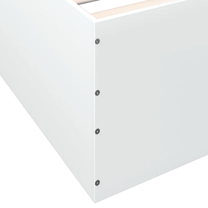 Bed Frame without Mattress White 135x190 cm Double