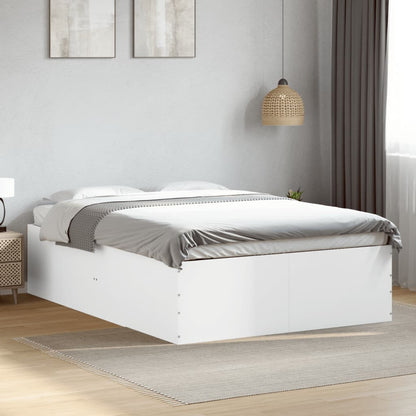 Bed Frame without Mattress White 120x190 cm Small Double