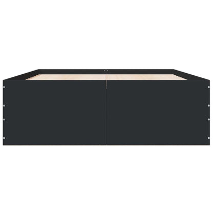 Bed Frame without Mattress Black 120x190 cm Small Double