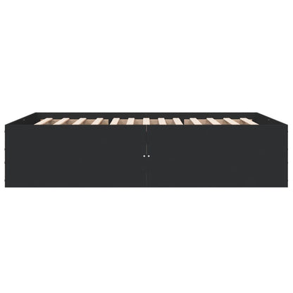 Bed Frame without Mattress Black 120x190 cm Small Double