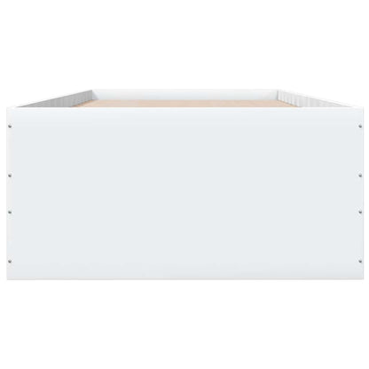 Bed Frame without Mattress White 100x200 cm