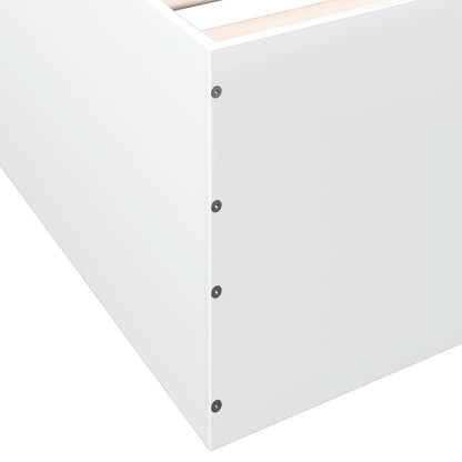 Bed Frame without Mattress White 90x190 cm Single