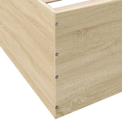 Bed Frame without Mattress Sonoma Oak 90x190 cm Single