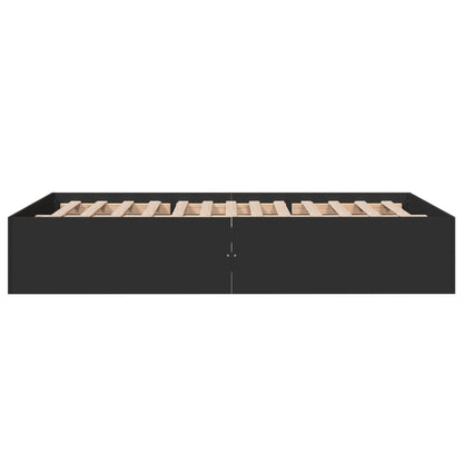 Bed Frame without Mattress Black 120x190 cm Small Double