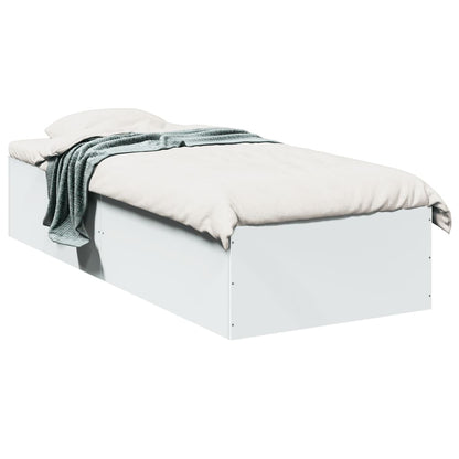 Bed Frame without Mattress White 100x200 cm