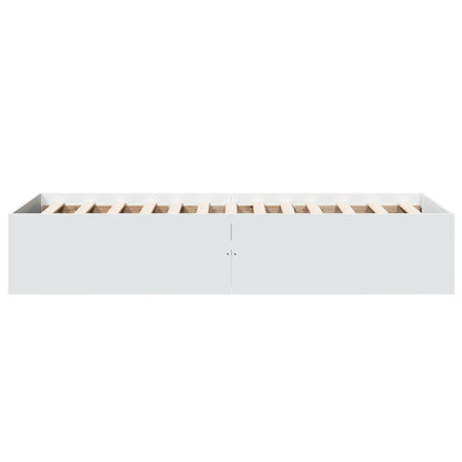 Bed Frame without Mattress White 100x200 cm