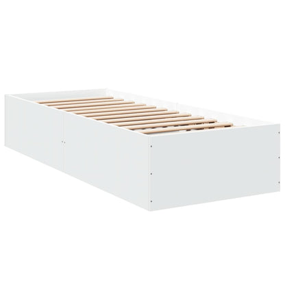 Bed Frame without Mattress White 100x200 cm
