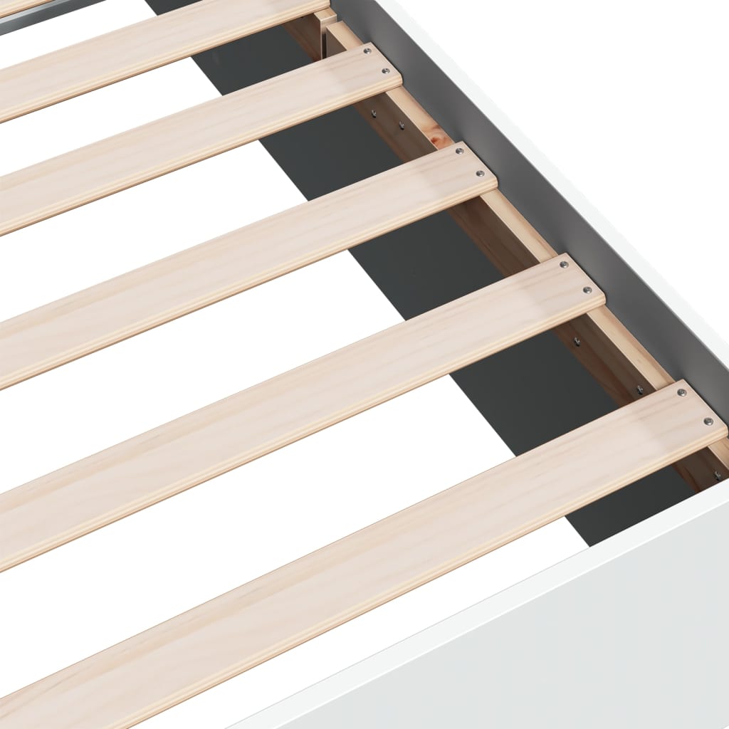 Bed Frame without Mattress White 90x200 cm