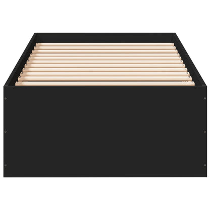 Bed Frame without Mattress Black 90x190 cm Single