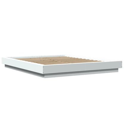 Bed Frame without Mattress White 160x200 cm