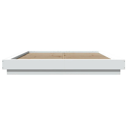 Bed Frame without Mattress White 160x200 cm