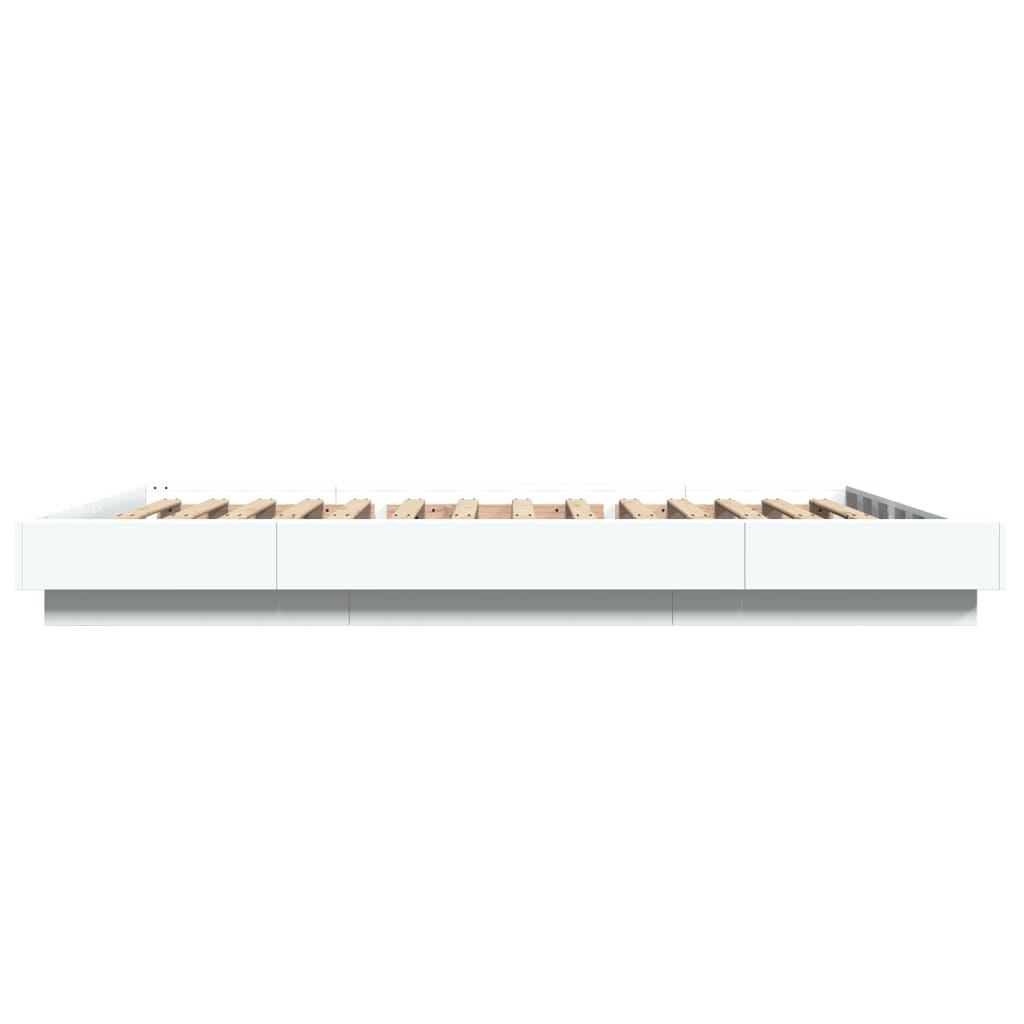 Bed Frame without Mattress White 120x200 cm