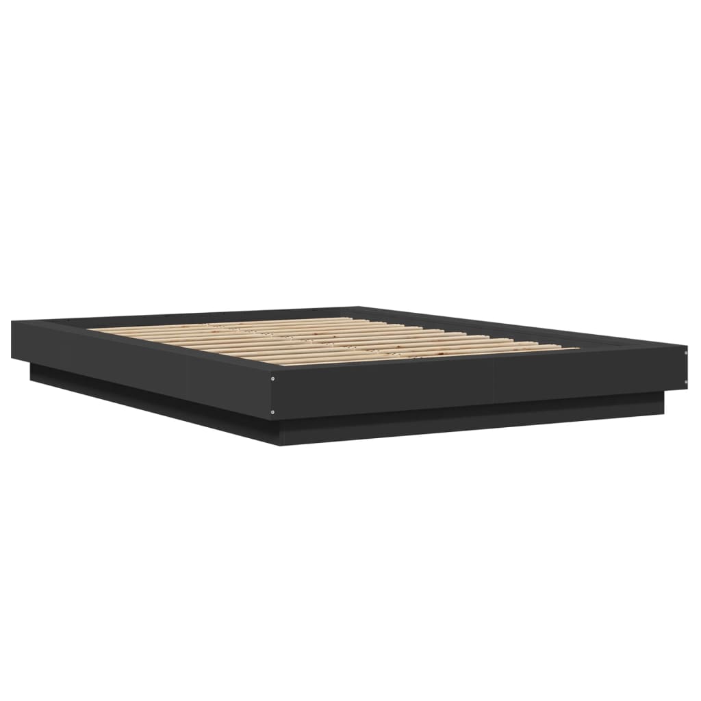 Bed Frame without Mattress Black 120x200 cm