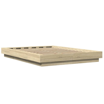Bed Frame without Mattress Sonoma Oak 120x200 cm