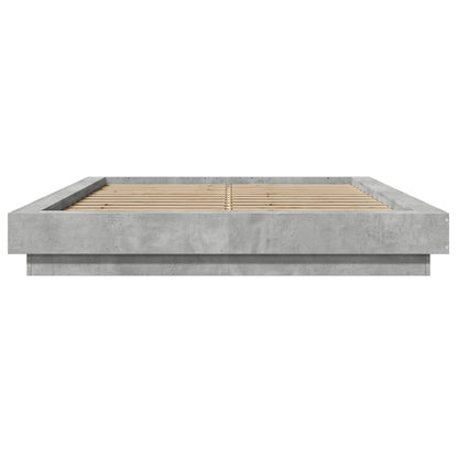 Bed Frame without Mattress Concrete Grey 120x200 cm