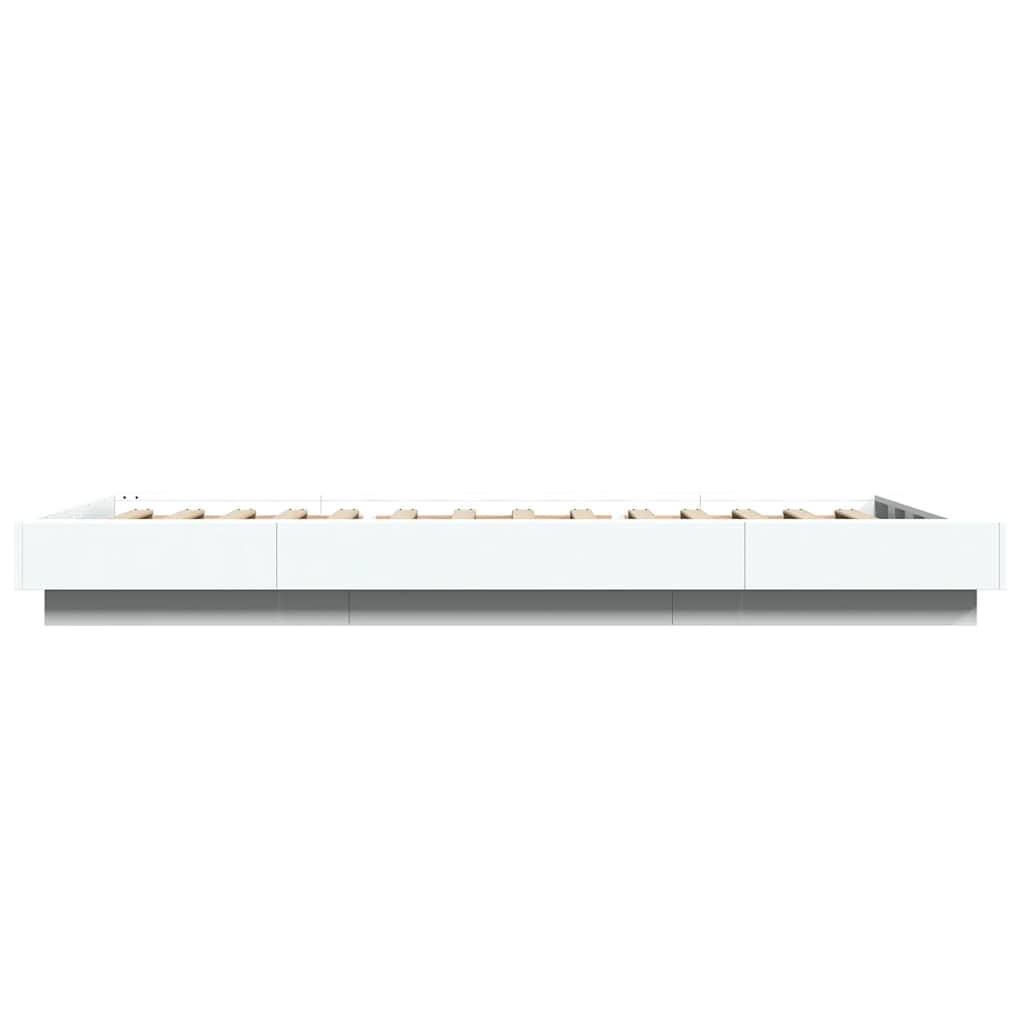 Bed Frame without Mattress White 100x200 cm