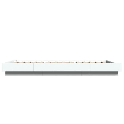 Bed Frame without Mattress White 100x200 cm