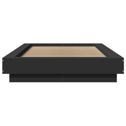 Bed Frame without Mattress Black 90x200 cm