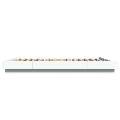 Bed Frame without Mattress White 135x190 cm Double