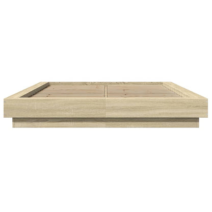 Bed Frame without Mattress Sonoma Oak 120x190 cm Small Double