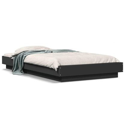 Bed Frame without Mattress Black 90x190 cm Single