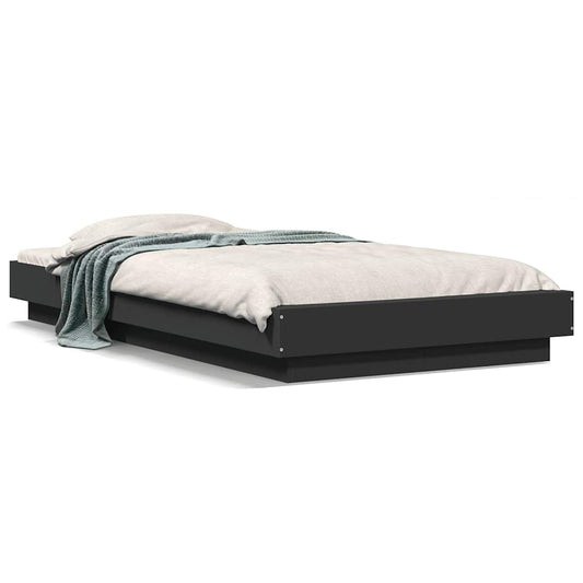 Bed Frame without Mattress Black 90x190 cm Single