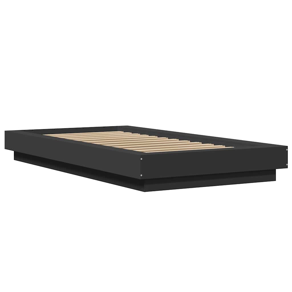 Bed Frame without Mattress Black 90x190 cm Single