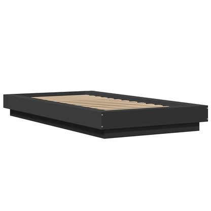 Bed Frame without Mattress Black 90x190 cm Single