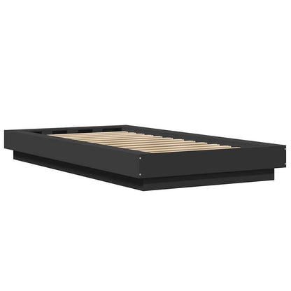 Bed Frame without Mattress Black 90x190 cm Single