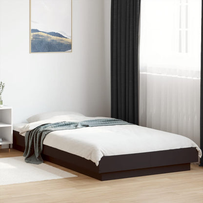 Bed Frame without Mattress Black 90x190 cm Single