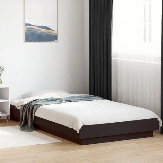 Bed Frame without Mattress Black 90x190 cm Single