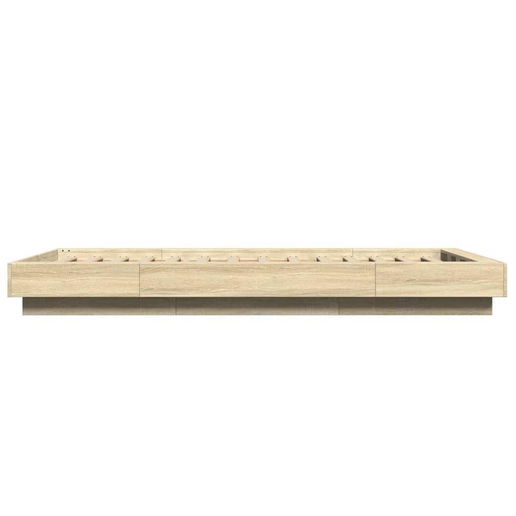Bed Frame without Mattress Sonoma Oak 90x190 cm Single