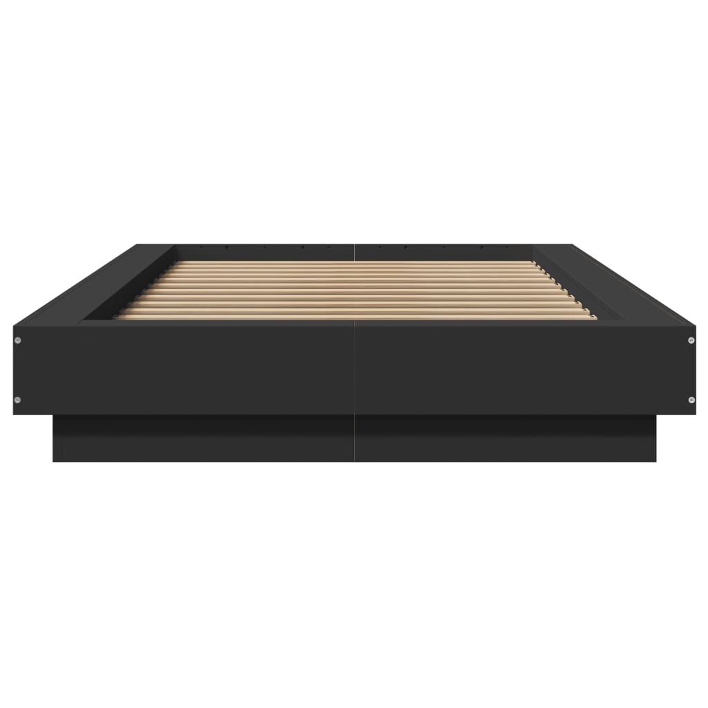 Bed Frame without Mattress Black 75x190 cm Small Single