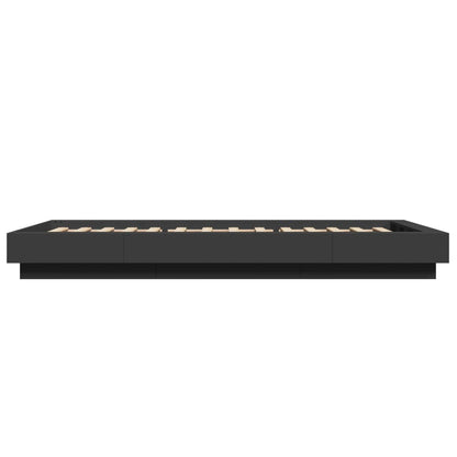 Bed Frame without Mattress Black 75x190 cm Small Single