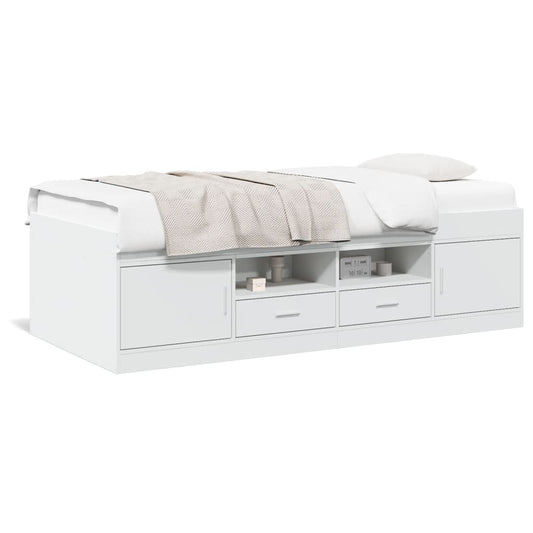 Daybed | White | Engineered wood | 100x200 cm | Daybed | Rectangular