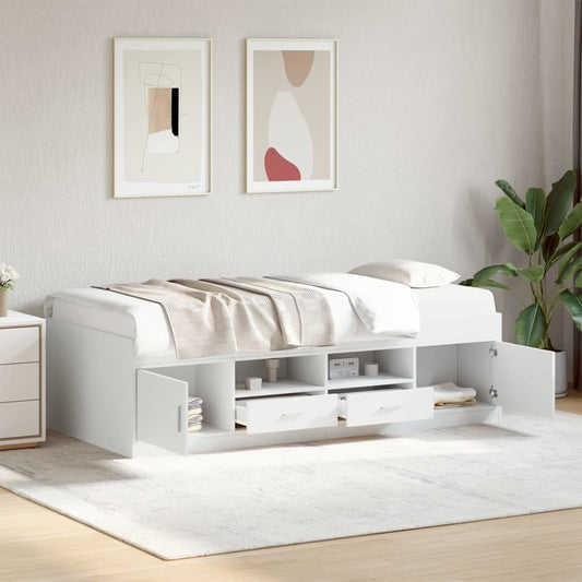 Daybed | White | Engineered wood | 100x200 cm | Daybed | Rectangular