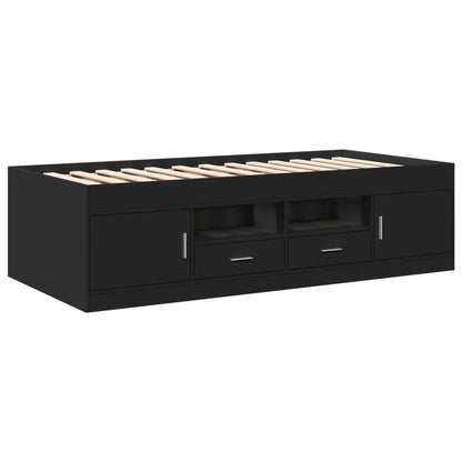 Daybed | Black | Engineered wood | 100x200 cm | Daybed | Rectangular