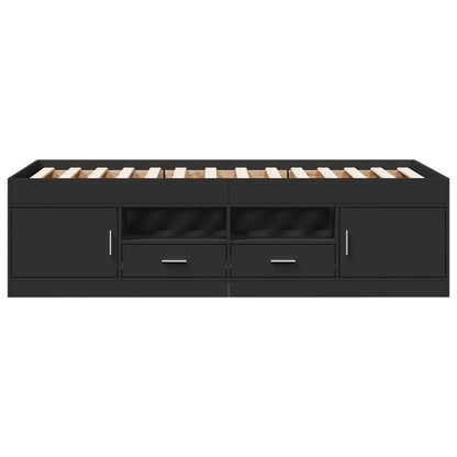 Daybed | Black | Engineered wood | 100x200 cm | Daybed | Rectangular