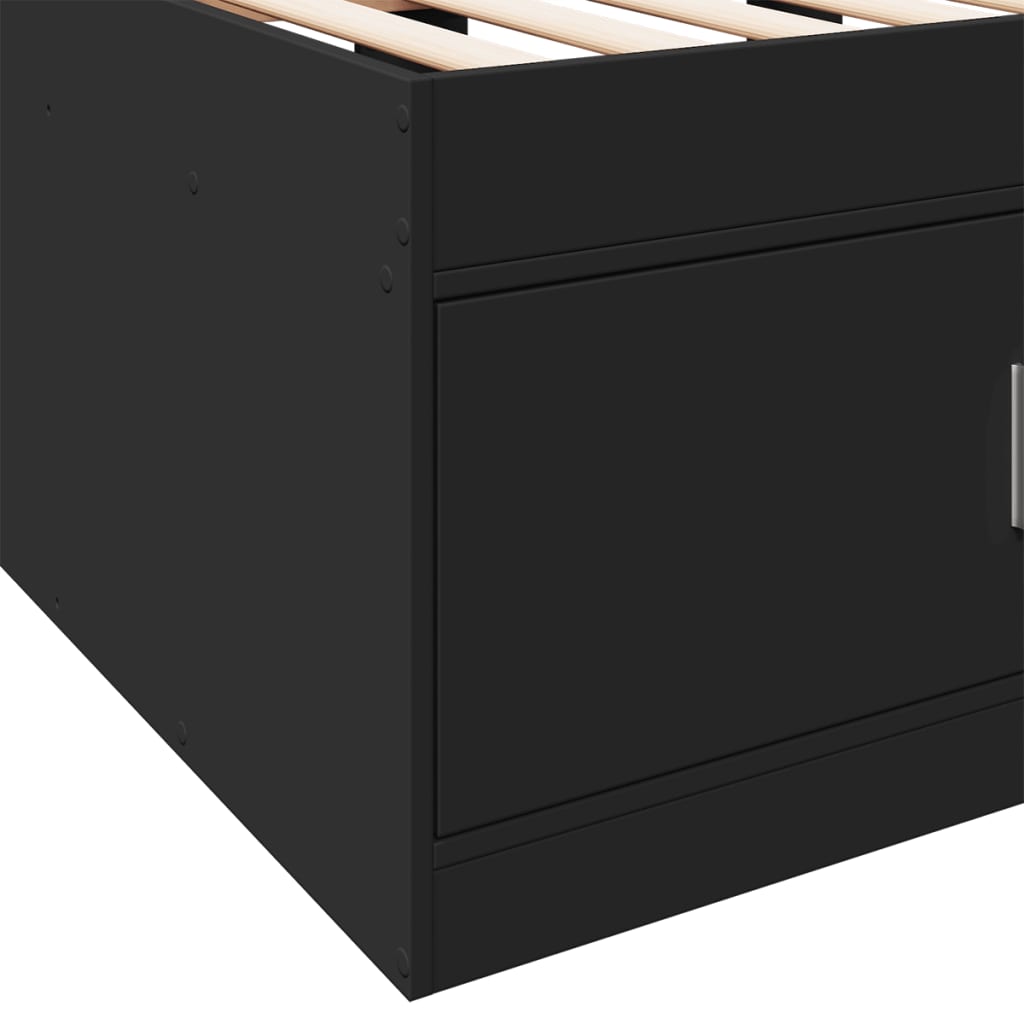 Daybed | Black | Engineered wood | 100x200 cm | Daybed | Rectangular