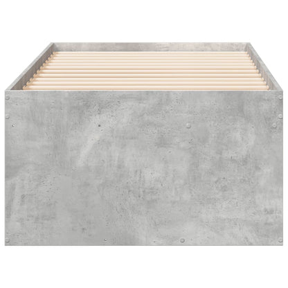 Daybed with Drawers without Mattress Concrete Grey 100x200 cm